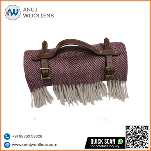 Superventas estilo atractivo sólido súper suave sofá cama manta Herrignbones manta Borgoña - Product Image 5