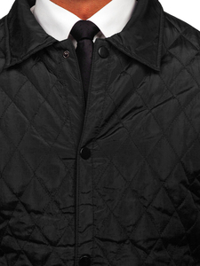 Nouveauté : Blousons matelassés pour hommes, couleur unie, coupe-vent, imperméables, col montant, chauds, brillants, style streetwear - Product Image 5