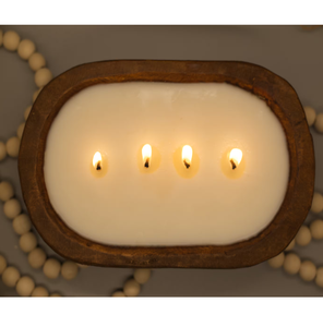 Tazón de masa de madera Tazón de masa de granja rústica Bandeja de decoración de Navidad Tazón de vela de madera Venta más vendida - Product Image 4