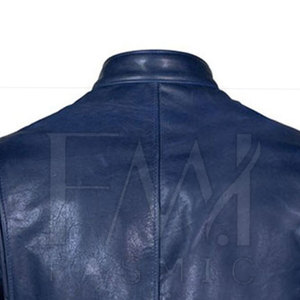 Men's 100% Leather Jacket Customizable Winter Waterproof Quick Dry High Street Zipper Pockets Canvas New Condition Regular - Product Image 4