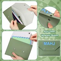 Grüne Leder-Mahjong-Karten-Clutch-Hülle für Karten, Mahjong-Zubehör, Schutzhülle mit Mahjong-Set