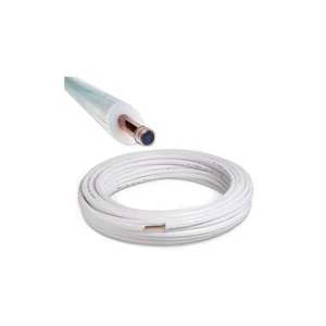 Rouleau de 12 m de tuyau flexible isolé en cuivre de 3/8 pour systèmes CVC, pièces de climatisation - Product Image 1