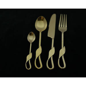 Acier inoxydable plaqué argent écologique Royal Vintage Design poignée vaisselle couteau fourchette cuillère - Product Image 4