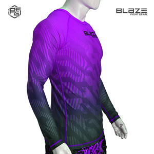 Personalizado BJJ Rash Guard Sublimación Rashguard Ropa deportiva Poliéster Adultos Sublimado personalizado Hombres Manga larga - Product Image 5