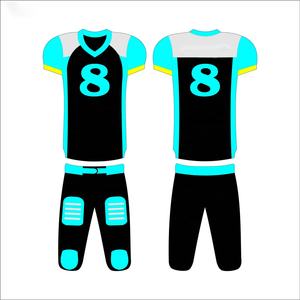 Uniformes de football américain brodés sur mesure par OEM de haute qualité pour hommes, nouveaux styles de hauts respirants dans toutes les tailles - Product Image 1