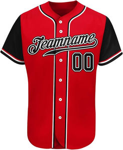 Maillot de baseball pour hommes Chemises simples personnalisées Boutons Ensembles d'uniformes de sublimation Personnalisé Prix de gros Maillot de baseball pour hommes - Product Image 2
