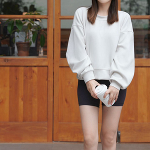 Sudadera con capucha extragrande de algodón 100% de peso pesado para mujer, impresa personalizable, nueva lana informal, venta al por mayor de invierno, sudaderas con capucha en blanco frontal - Product Image 5