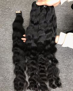 Extensions de cheveux vierges vietnamiens bruts non transformés de meilleure qualité Couleur noire naturelle Trame ondulée Cuticule alignée Style de vague naturelle - Product Image 5