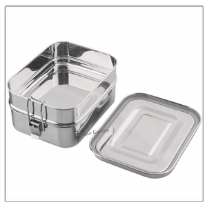 1500 ML Food Grade 304 Stainless Steel Double Layer Leakproof <b>Lunch</b> <b>Box</b> with Freshness Preservation <b>for</b> Kids and <b>Adults</b> OEM ODM - Product Image 5
