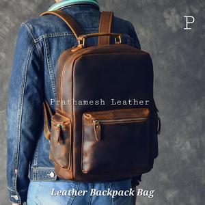 Mochila de cuero de primera calidad para hombre, bolso de negocios clásico hecho a mano, Diseño Seguro y espacioso, directo de fábrica, precio al por mayor a granel - Product Image 6