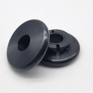 Sistema de deslizamiento de vidrio de alta calidad, un collar de tornillo, rodillo de plástico negro para transportador de vidrio - Product Image 2