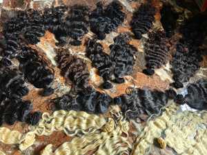 Extensiones de cabello camboyano alineado con cutícula virgen birmana al por mayor, cabello rizado Natural negro, cabello humano rizado birmano crudo - Product Image 6