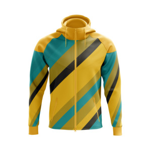Sweat-shirts à capuche jaunes, bleus et noirs de haute qualité, streetwear pour hommes, sweat-shirts unisexes surdimensionnés en coton French Terry - Product Image 1