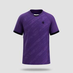Vêtements techniques de cricket d'entraînement personnalisés en violet - Tee-shirt - Product Image 1