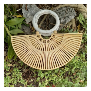 Bolsa de bambú Premium elaborada a partir de 100%, bolsa de bambú fresco, Material Natural de alta calidad, bolsa de viaje ideal para verano y accesorio de playa - Product Image 3