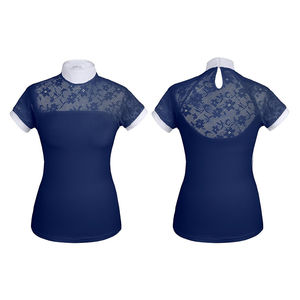 Couches de base équestres faites en usine chemise de spectacle d'équitation hauts femmes vêtements équestres chemises Jodhpur et culottes - Product Image 1