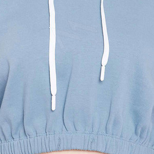 Nuevo estilo, conjuntos de sudaderas con capucha cortas para mujer hechas a medida, ropa de invierno de etiqueta privada, conjuntos de sudaderas con capucha para mujer - Product Image 6