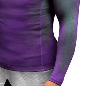 Último diseño Venta caliente Hombres Camisas de compresión Cómodo Fitness Wear Hombres Camisas de compresión - Product Image 5