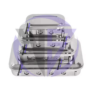 ชุดกล่องฆ่าเชื้อทางทันตกรรม 4 ชิ้น ถาดผ่าตัดสแตนเลสสำหรับฆ่าเชื้ออุปกรณ์ ผลิตภัณฑ์คุณภาพสูง ผลิตโดย Wenquar - Product Image 6