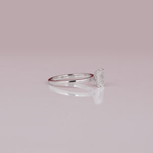 Style à la mode taille émeraude laboratoire cultivé diamant Solitaire bague de fiançailles 18K plaqué or massif IGI certifié bague cadeau fine pour femme - Product Image 6