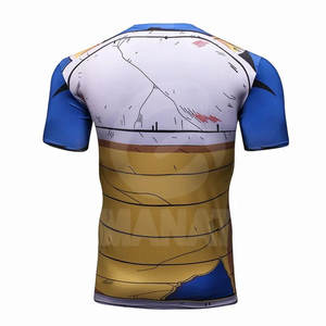 เสื้อยืดออกกำลังกายผู้ชาย ผ้าสแปนเด็กซ์/โพลีเอสเตอร์ แบบรัดรูป แห้งเร็ว สไตล์ไฮสตรีท - Product Image 4