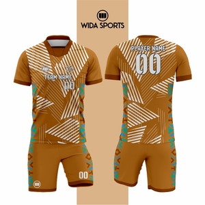 Wholesale <b>Heat</b>-Transfer Printed Soccer Uniform 100% Polyester Custom Team Name Quick Dry Eco-Friendly High Quality Unisex Adult - Product Image 1