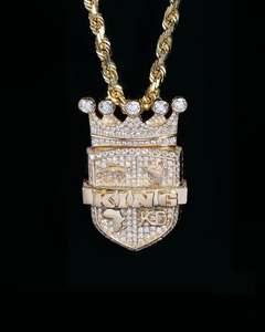 Pendentif en diamant Moissanite VVS Design personnalisé de luxe unique pour hommes et femmes Charme de style Hip Hop en argent sterling 925 - Product Image 3