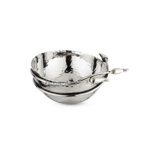 Bol décoratif pour aliments en aluminium martelé, qualité supérieure, forme ronde, bol de service pour aliments au prix le plus bas - Product Image 3