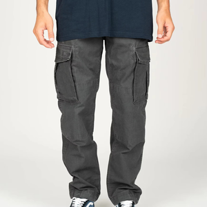 บริการขายส่ง OEM ของ RAZERS IMPEX กางเกงขายาวผู้ชายทรงฮิปฮอปสำหรับฤดูใบไม้ร่วง ทรงปกติ เป็นมิตรกับสิ่งแวดล้อม เอวกลาง ทรงตรง ระบายอากาศได้ดี ผลิตจากผ้าฝ้าย 100% - Product Image 1