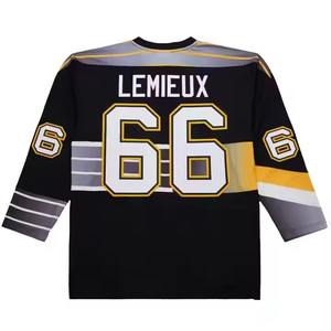 Maillots de hockey sublimés de haute qualité OEM design personnalisé broderie logo vêtements de hockey uniformes réversible maillot de style hockey sur glace - Product Image 3