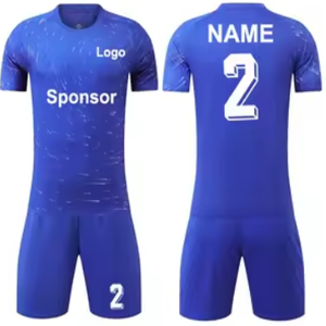 Conjunto de ropa de fútbol bordado personalizado de rendimiento óptimo uniforme de fútbol personalizado - Product Image 2