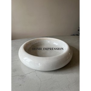 Admirable diseño de mármol sólido cuenco para servir alimentos Decoración de mesa utensilios de cocina cuenco para mezclar alimentos de fabricante en la India - Product Image 3