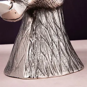 ถังน้ำแข็งอะลูมิเนียมสองชั้น ลายแนวตั้ง ทำด้วยมือ ของใช้บาร์สุดหรู สำหรับโปรโมชั่นคริสต์มาส ของ Zahid Exports - Product Image 3