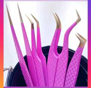 ชุดแหนบต่อขนตาไฟเบอร์45 90องศาฉลากตามสั่ง - Product Image 2