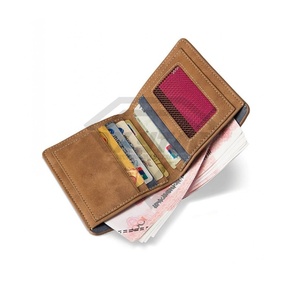 Porte-cartes mince en cuir fait main de haute qualité sac de poche souple pour hommes et femmes fermeture ouverte Service OEM - Product Image 3