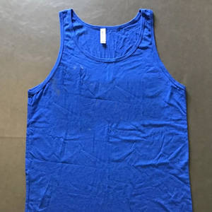 เสื้อแขนกุดผ้าแคนวาสสาหรับชายและหญิงเสื้อยืดผ้าแคนวาสแบบไตรผสมออกแบบได้ตามต้องการสำหรับผู้ชาย - Product Image 2