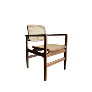 Silla de Comedor Moderna Minimalista Ecológica y Duradera de Ratán y Madera de Teca para Comedores, Hoteles y Restaurantes - Product Image 3