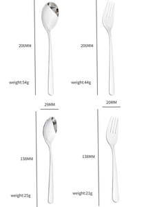 Ensemble de couverts en argent de qualité supérieure pour une restauration sophistiquée, fabriqué en acier inoxydable durable et à surface polie - Product Image 4