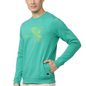 Best Quality Light Weight <b>Vintage</b> Acid Wash Pullover Fleece <b>Sweatshirt</b> Unique O-Neck Crewneck Design for Winter - Product Image 3