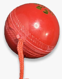Dernière chaîne suspendue en cuir balle de Cricket en gros Cricket couleur rouge PVC balle de frappe pour le développement de techniques de frappe - Product Image 5