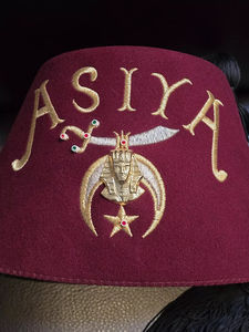 หมวกเฟซขนสัตว์ VTG Shriners ขายดี คุณภาพสูง หมวกฟรีเมสันสีเบอร์กันดีแบบสั่งทำพิเศษ สำหรับใส่ลำลอง เล่นกีฬา ไปเที่ยวชายหาด ท่องเที่ยว สินค้าขายดี - Product Image 4