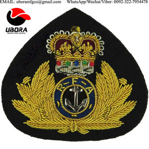 Blazer Insignia insignia bordado a mano Alambre De Oro bordado a mano insignia parches cresta - Product Image 4