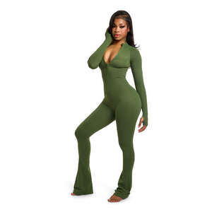 Suits 2026 Hot Utility Casual Super Elasticity Loungewear Women Sets <b>Fold</b> <b>Over</b> Quick Dry Long Sleeves Workout Clothes Women - Product Image 1