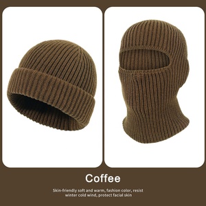 Balaclava d'hiver pour homme, bonnet, masque de ski intégral, balaclava tricotée sur mesure - Product Image 3