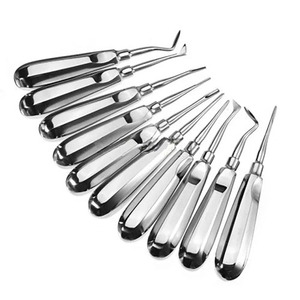 Premium Quality Dental Luxation Elevators Set of 10 Straight Curved Extraction Tools Dental Set Surgical Instruments - Product Image 3