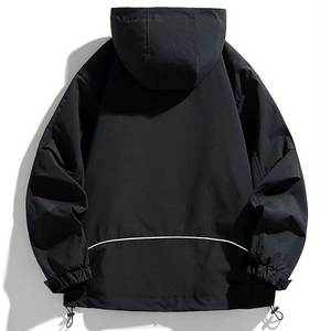 Veste matelassée légère en toile pour homme Custom Plus, hiver, avec col montant, coupe-vent réversible, style tendance - Product Image 2