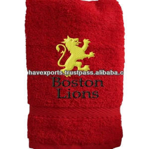 Serviette de sport 100% coton de qualité supérieure avec logo personnalisé motif de sport tissé doux pour la peau pour hommes et femmes - Product Image 2