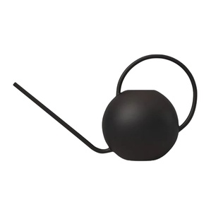 Arrosoir en fer noir classique pour plantes d'extérieur et d'intérieur fleurs, arrosoir pour maison jardin vente en gros 2023 fabriqué en inde - Product Image 1