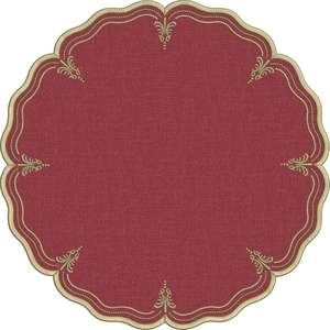 <b>Organic</b> linen placemat with embroidery work crafted from sustainable eco friendly fibers for conscious living spaces - Product Image 5