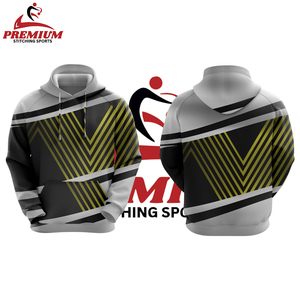 Sudaderas con capucha personalizadas para hombre 100% algodón pesado de gran tamaño doble capucha Zip up Drop Shoulder Hoodies y sudaderas para hombres - Product Image 3